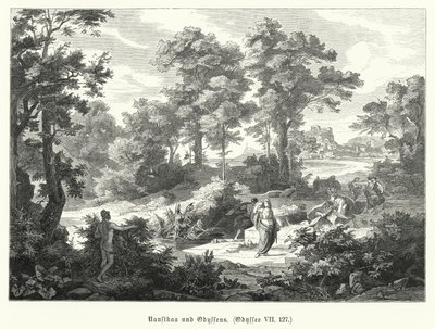 Nausicaa and Odysseus, Scene from Homer