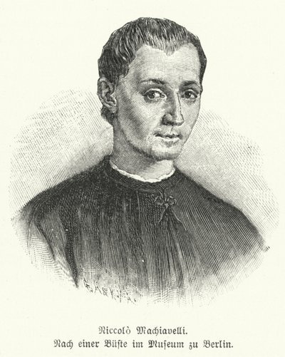 Niccolo Machiavelli, Italian diplomat, politician, philosopher and writer by German School