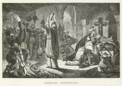 Normans Plundering by German School