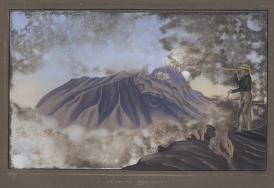 Northside of the Merapi as Seen from the Southern Slope of Merbabu, Pl.X, from Topographischer und Naturwissenschaftlicher Atlas zur Reise durch Java, by Dr. Fr. Junghuhn, Magdeburg, 1845 by German School