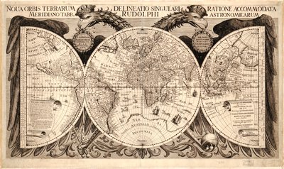 Nova Orbis Terrarum, from "Tabulae Rudolphinae" by Johannes Kepler by German School