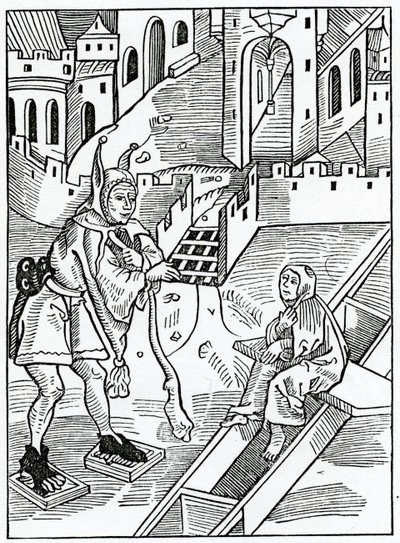 Of contempt, or despising of holy scripture, illustration from Alexander Barclay