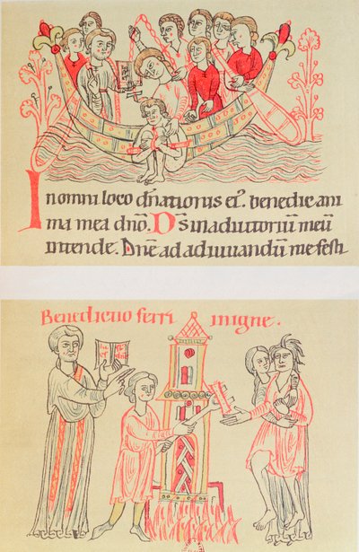 Ordeal by water and fire by German School