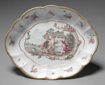 Oval Dish by German School