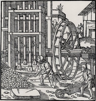 Overshot Water Wheel, from 