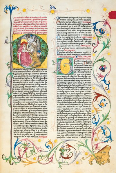 Page from Epistolae Hieronymus, St. Jerome