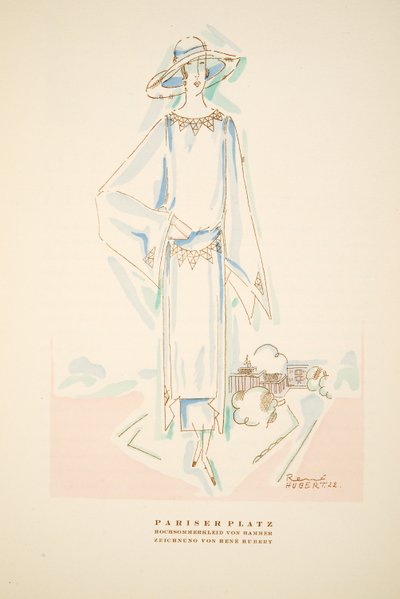 Pariser Platz, Summer outfit by Hammer, from Styl, pub.1922 by German School
