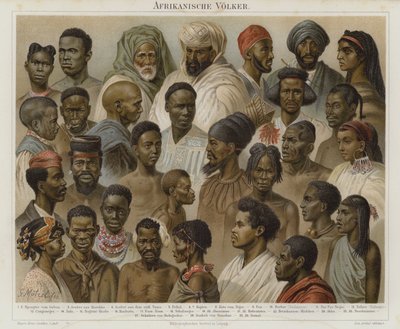 Peoples of Africa by German School