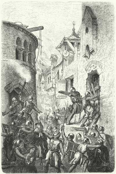 Persecution of the Jews during the time of the Crusades by German School