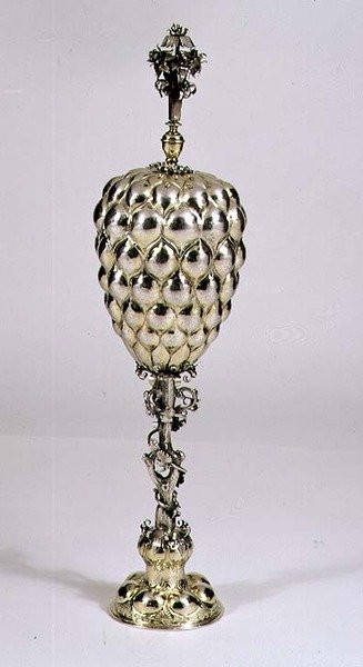 Pineapple-shaped Cup and Cover, Nuremberg, c.1620 by German School