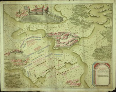 Plan of the Battle of Mollwitz on the 10th April, 1741 by German School