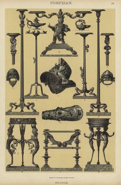 Pompeian, Bronze by German School