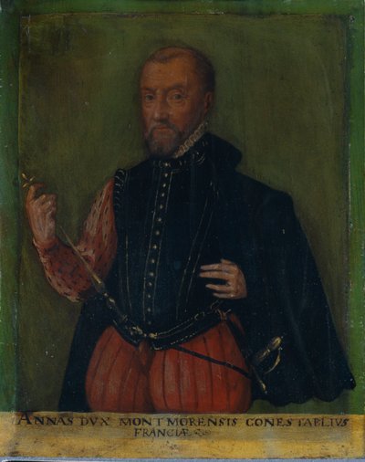 Portrait of Annas Duke of Montemorency, Constable of France by German School
