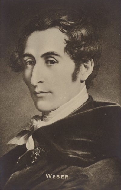 Portrait of Carl Maria von Weber by German School