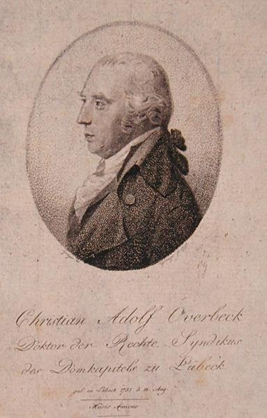 Portrait of Christian Adolf Overbeck (1755-1821) by German School