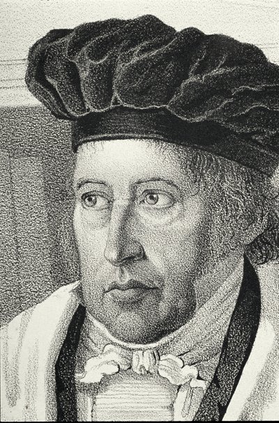 Portrait of Georg Wilhelm Friedrich Hegel (1770-1831) by German School