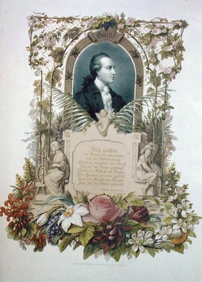 Portrait of Johann Wolfgang von Goethe (1749-1832) poet and playwright by German School