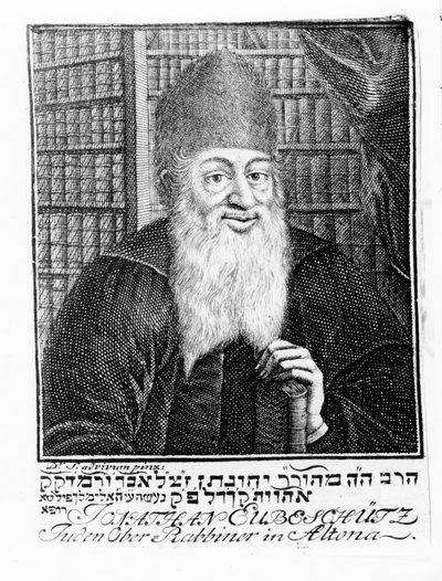 Portrait of Jonathan Eubeschutz, Chief Rabbi in Altona by German School
