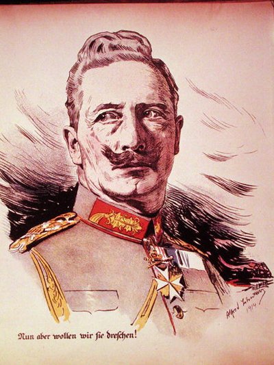 Portrait of Kaiser Wilhelm II (1859-1941) 1914 by German School