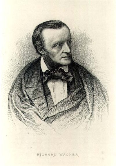 Portrait of Richard Wagner (1813-83) German composer by German School