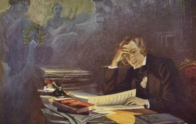 Portrait of Robert Schumann by German School