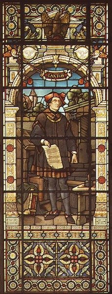 Portrait of William Caxton, made by Mayer and Co., Munich based firm active in London, c.1880 by German School