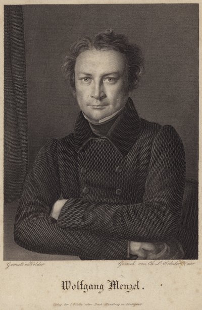 Portrait of Wolfgang Menzel by German School