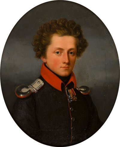 Portrait of a Young Officer by German School