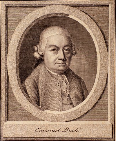 Portrait of Carl Philipp Emanuel Bach, German Composer, Son of Johan Sebastian Bach by German School