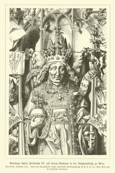 Portrait of the Holy Roman Emperor Frederick III, from His Tomb in the St Stephen