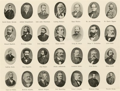 Portraits of Famous Germans from Ritter vom Deutschen Geiste by German School