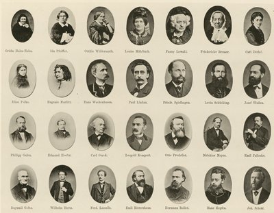 Portraits of Famous Germans from Ritter vom Deutschen Geiste by German School