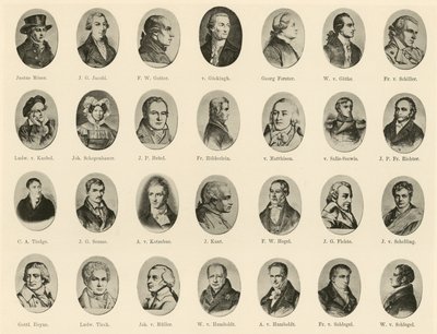 Portraits of Famous Germans from Ritter vom Deutschen Geiste by German School