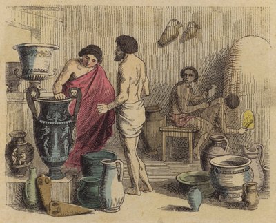 Pottery workshop in Ancient Greece by German School