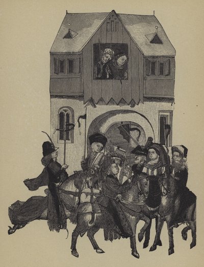 Procession on the Morning of the Investiture of Frederick I of the House of Hohenzollern as Elector of Brandenburg by German School