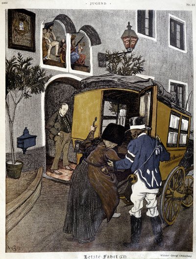 Public transport: person on an omnibus - in 