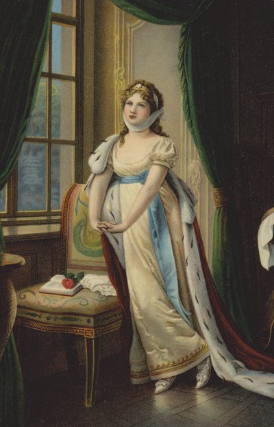 Queen Louise of Prussia on her flight to Memel by German School
