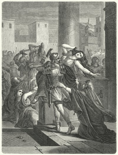 Rape of the Sabine women by German School