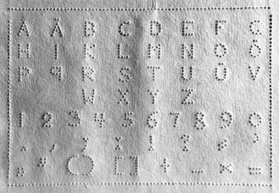 Raphigraphy, New Method of Writing and Reading for the Blind, 1837 by German School
