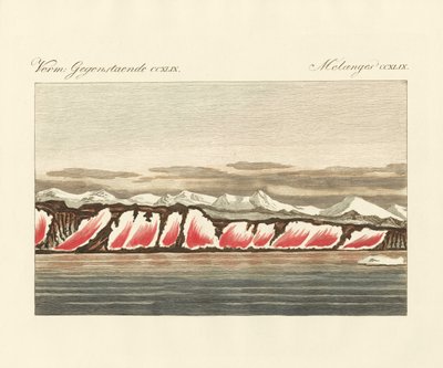Red-coloured snow by German School