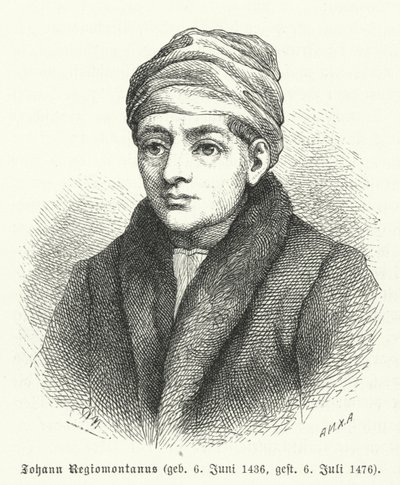 Regiomontanus, German Renaissance Mathematician and Astronomer (engraving) by German School