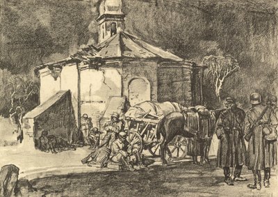 Rest at the Church in Focsani by German School