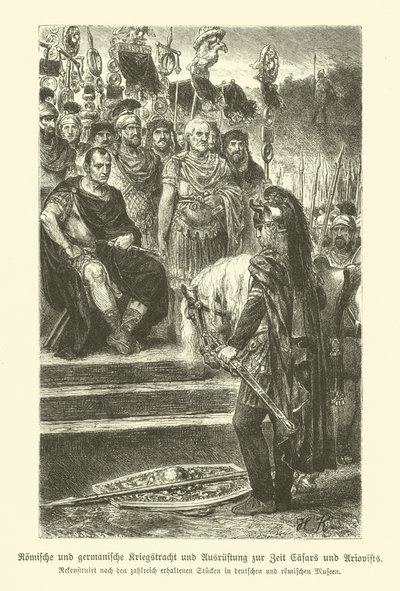 Roman and Germanic Weapons and Military Costume of the Time of Julius Caesar and Ariovistus by German School