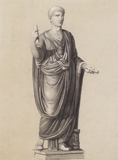 Roman Man Wearing the Toga Praetexta by German School