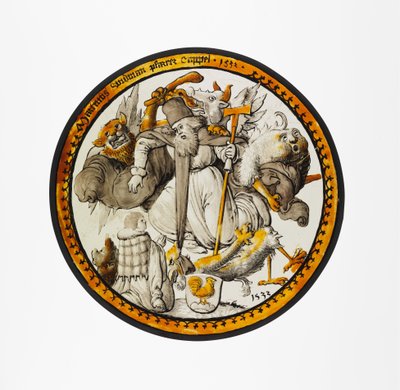 Roundel with the Temptation of Saint Anthony by German School