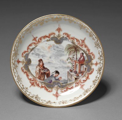 Saucer, manufacturer Meissen Porcelain Factory, Germany, c.1723 by German School