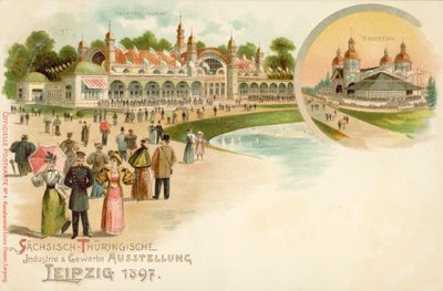 Saxony and Thuringian Trade and Industry exhibition in Leipzig, Germany by German School
