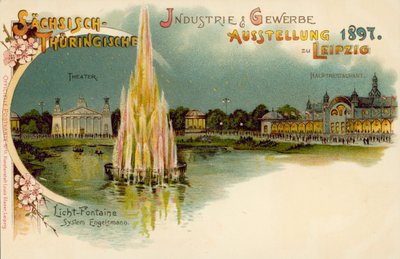 Saxony and Thuringian Trade and Industry exhibition in Leipzig, Germany by German School