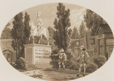Scene from Don Giovanni by Wolfgang Amadeus Mozart by German School