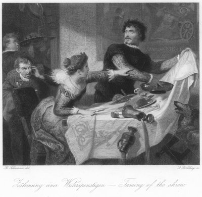 Scene from The Taming of the Shrew by German School